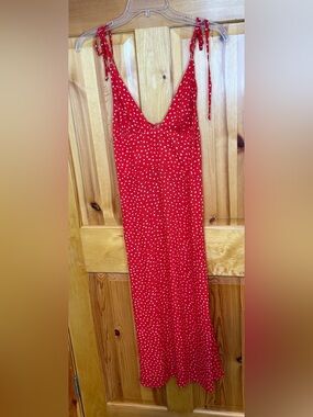 Cotton Candy LA Red & White Dot Dress Medium